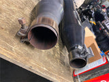 Black Slip ON Mufflers Harley Touring Road King Street Glide FLH 95-2016 Shark