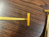 Vintage Made In Italy Lot Of Two Gold Toned Shaving Razors Collectable