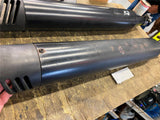 Black Slip ON Mufflers Harley Touring Road King Street Glide FLH 95-2016 Shark
