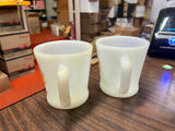 Lot 2 Vtg Fire King Tony The Tiger Esso Exxon Glass Milk Glass Coffee Mugs Cup