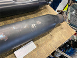 Black Slip ON Mufflers Harley Touring Road King Street Glide FLH 95-2016 Shark