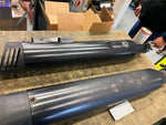 Black Slip ON Mufflers Harley Touring Road King Street Glide FLH 95-2016 Shark