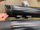 Black Slip ON Mufflers Harley Touring Road King Street Glide FLH 95-2016 Shark