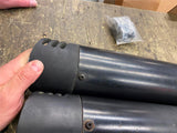 Black Slip ON Mufflers Harley Touring Road King Street Glide FLH 95-2016 Shark