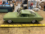 Vintage 1964 Green Ford Mustang Hardtop Model Promo Car 1:25 Scale Rare!