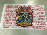 2014 DAYTONA BEACH BIKE WEEK FLAG 2014 RED/WHITE NEW