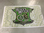 DAYTONA BEACH BIKE WEEK FLAG 2013 - 72ND ANNUAL GREEN/WHITE NEW