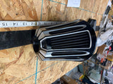 Arlen Ness Monster Sucker 90-Degree Air Cleaner Kit Deep Cut Black Harley M8