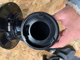 Arlen Ness Monster Sucker 90-Degree Air Cleaner Kit Deep Cut Black Harley M8
