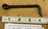 Antique Gate Hook Latch Twisted Forged wrought Iron Barn Shed Blacksmith 1900's