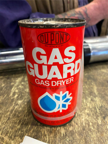 1970's DuPont Oil Gas Collector Guard Gas Dryer Tin Can Built In Funnel RARE!
