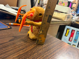 Vintage 1960s Japan Flocked Fur Windup Walking Monkey with Ski Toy