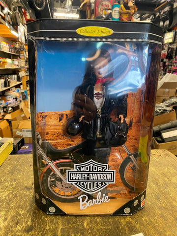 Vtg Collectible Barbie Biker Doll #3 Harley Davidson Display Pkg 2000 enthusiast