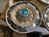 Set Hubcaps Chevy Impala Tri five corvair Blue Centers late 50's early 60's Car