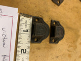 Antique Cast CAbinet Door Latch 1900's Victorian Hardware Drawer DEco Window pr!