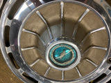 Set Hubcaps Chevy Impala Tri five corvair Blue Centers late 50's early 60's Car