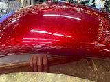 NOS OEM Rear Fender Harley Crimson red Sunglo Touring Road King Ultra gLIDE FLH