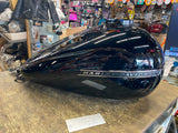 Vivid Black Emblems Harley Touring Gas TAnk T/O Ultra Classic Street Road Glide