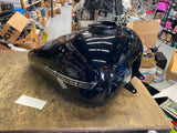 Vivid Black Emblems Harley Touring Gas TAnk T/O Ultra Classic Street Road Glide