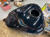 Vivid Black Emblems Harley Touring Gas TAnk T/O Ultra Classic Street Road Glide