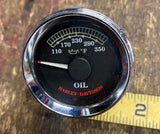 NOS OEM Mini Gauge Oil Temperature Harley 1 1/2 Custom Touring Softail Dyna FXR