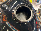 Vivid Black Emblems Harley Touring Gas TAnk T/O Ultra Classic Street Road Glide