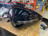 Vivid Black Emblems Harley Touring Gas TAnk T/O Ultra Classic Street Road Glide