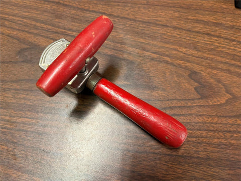 Vtg Antique 1926 Made In USA Edlund Junior No. 5 Can Opener Rare Red Model