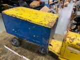 Vtg 30's Buddy L toy Truck Railway Express Agency Candy 23" Tin Tractory Trailer