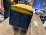 Vtg 30's Buddy L toy Truck Railway Express Agency Candy 23" Tin Tractory Trailer