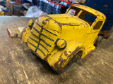 Vtg 30's Buddy L toy Truck Railway Express Agency Candy 23" Tin Tractory Trailer