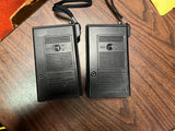 Vtg Lot of 2 Sanyo Model RP 5050 AM FM Transistor Portable Radio Handheld Works
