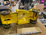 Vtg 30's Buddy L toy Truck Railway Express Agency Candy 23" Tin Tractory Trailer
