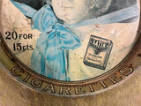 Satin beer tray Serving Satin Turkish Blend cigarette tray 20 for 15 cents 13.5"
