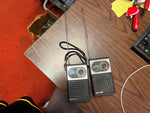Vtg Lot of 2 Sanyo Model RP 5050 AM FM Transistor Portable Radio Handheld Works
