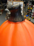 19" Blow Mold Pumpkin Jack o lantern Halloween Decor Vtg Empre Lighted Orange