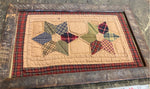 Antique Quilt Block 20's Art Framed Star Pattern Vtg Country House Decor Wall