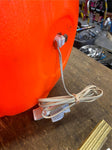 19" Blow Mold Pumpkin Jack o lantern Halloween Decor Vtg Empre Lighted Orange