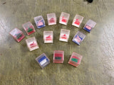 Vintage Lot Of 14 Small Plastic Cube Animals Puzzle Skill Game Toy