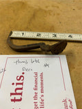 Antique Iron Thumb Door Latch 1800's Victorian Fancy Gate Lever Deco Hardware #1