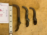 Antique Iron Thumb Door Latch 1800's Victorian Fancy Gate Lever Deco Hardware #2