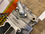 SBC CHEVY V-8 327 350 WEIAND 8004 ALUMINUM DUAL PLANE INTAKE MANIFOLD