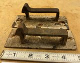 Antique Iron Door Latch Hinge? 1800's Victorian Hardware gate? Pair Left right