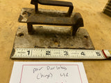 Antique Iron Door Latch Hinge? 1800's Victorian Hardware gate? Pair Left right