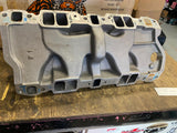 SBC CHEVY V-8 327 350 WEIAND 8004 ALUMINUM DUAL PLANE INTAKE MANIFOLD