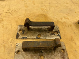 Antique Iron Door Latch Hinge? 1800's Victorian Hardware gate? Pair Left right