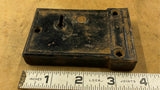 Antique Black Cast Iron Rim Box Door Lock Deadbolt Skeleton Key Mortise Design