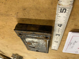 Antique Black Cast Iron Rim Box Door Lock Deadbolt Skeleton Key Mortise Design