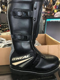O'NEAL RACING YOUTH RIDING BOOTS SIZE 4 BLACK MX DIRT BIKE ATV KIDS