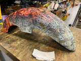 Custom Paint Wrap Flames $100 Bill Front Fender Harley Fatboy Softail FLSTF NEW!